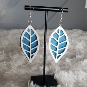 Handmade Faux Leather Earrings!
